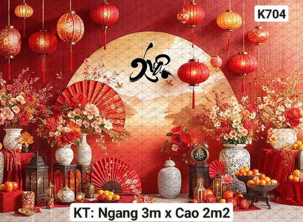  Phông Tết Decor K704 