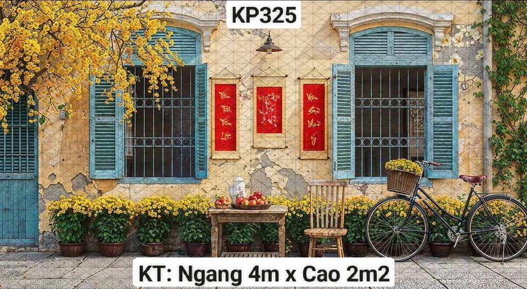  Phông Tết Decor KP325 - Size 4M 
