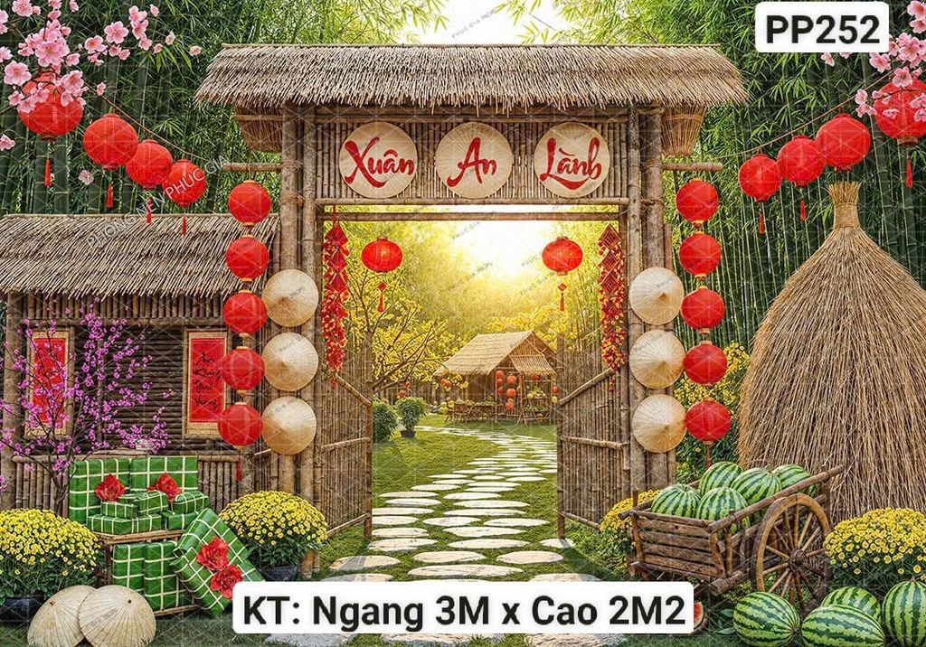  Phông Tết Decor PP252 