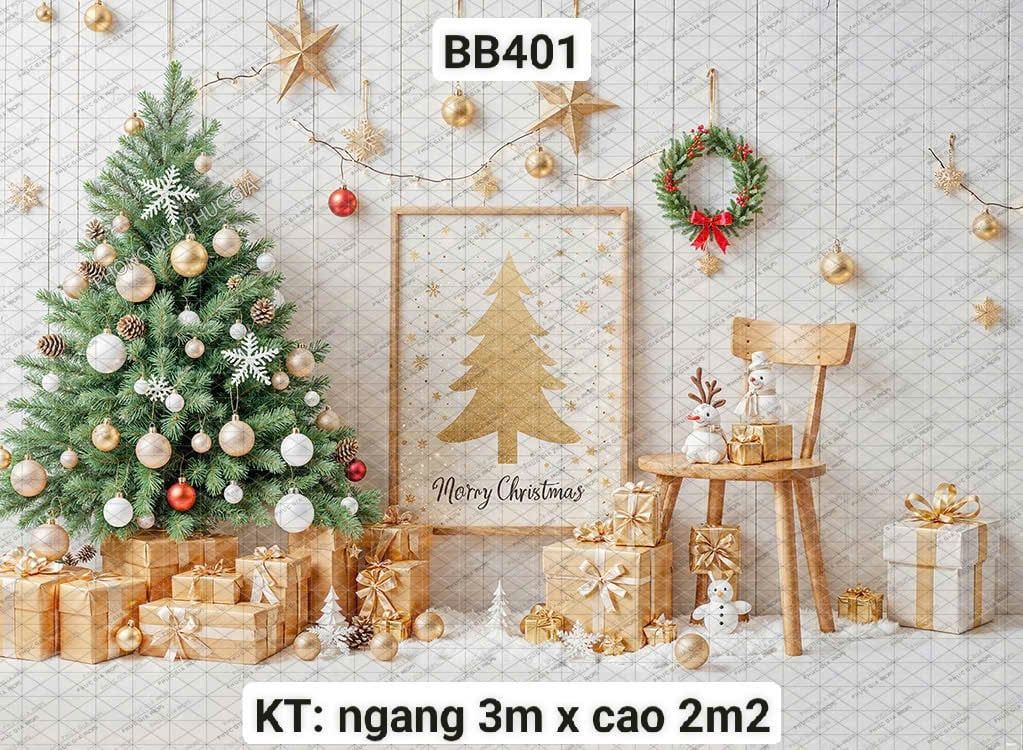 Phông 5D Trang Trí Giáng Sinh KHỔ LỚN - BB401 