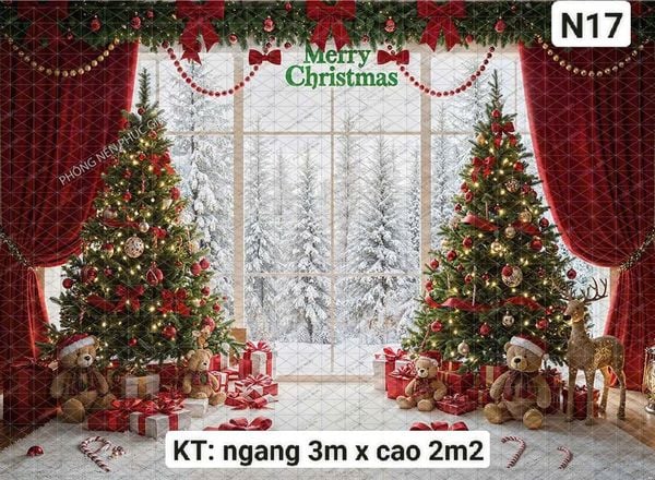  Phông 5D Trang Trí Giáng Sinh KHỔ LỚN - N17 