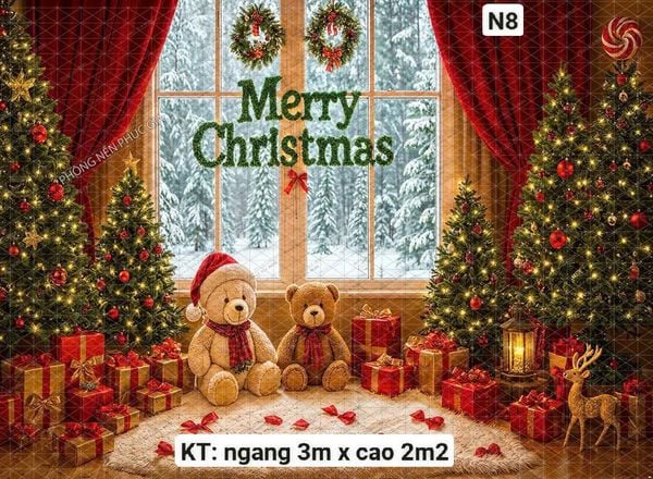 Phông 5D Trang Trí Giáng Sinh KHỔ LỚN - N8 