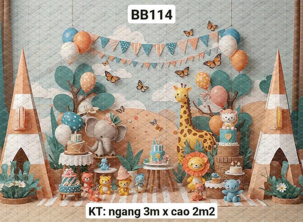  Phông Nền Sinh Nhật Khổ Lớn- BB114 