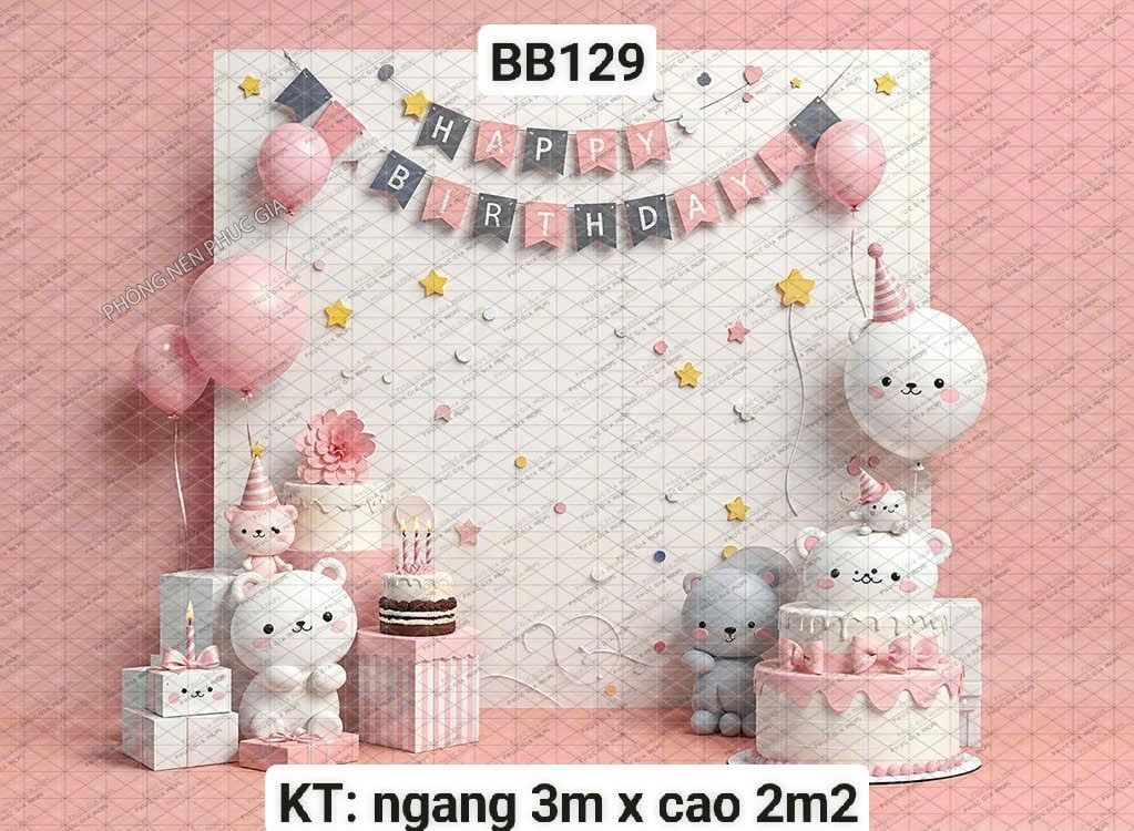  Phông Nền Sinh Nhật KHỔ LỚN - BB129 
