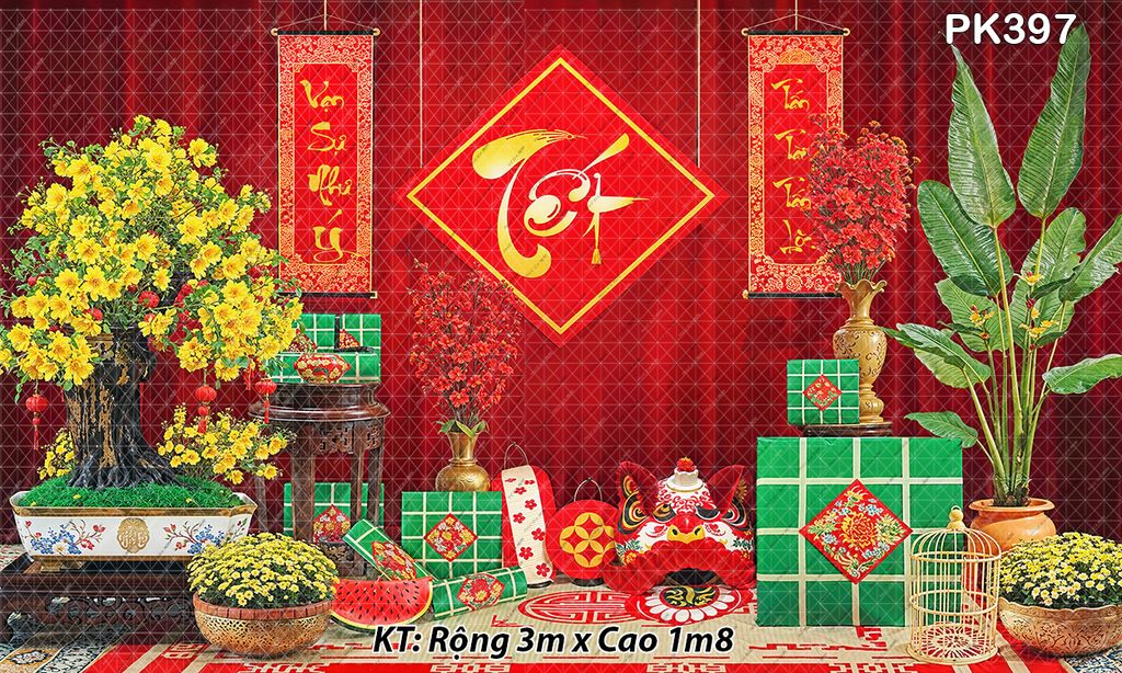  Phông Tết  PK397 