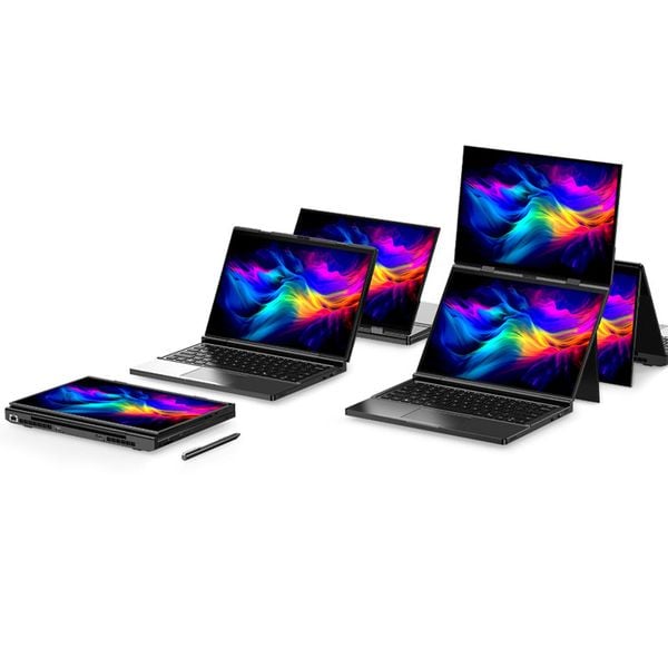 Laptop mini cầm tay bỏ túi GPD DUO 13,3 inch, màn hình kép