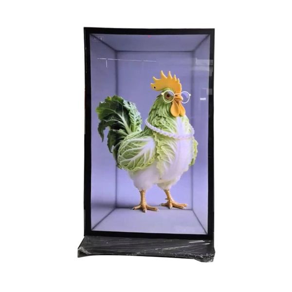 Tủ trưng bày 3D Holobox slim tích hợp màn hình tương tác, tích hợp wifi/ HDMI, kích thước 65-75-85 inch
