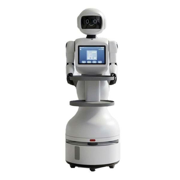 Robot hình người ProBot V2 tích hợp khay để thức ăn