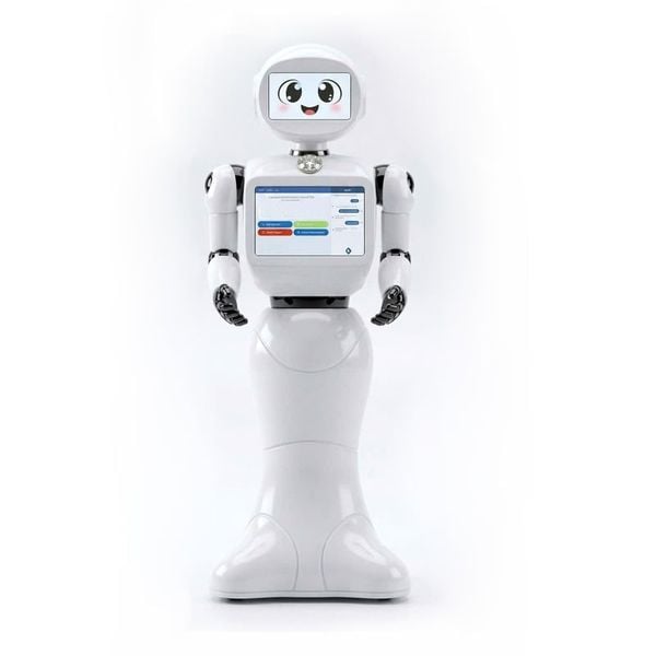 Robot lễ tân tư vấn dịch vụ tích hợp lập trình Ai giao tiếp tự nhiên AviBot