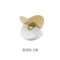 Quả Cầu Đá Cẩm Thạch Trắng Hình Học