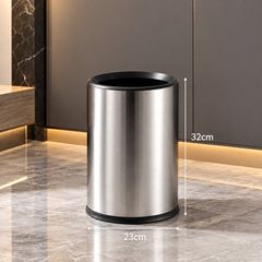 Thùng Rác Inox 2 Lớp Không Nắp Cho Khách Sạn