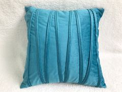 Vỏ Gối Tựa Lưng Sofa Trang Trí Nhung Dập Sọc Ziczac