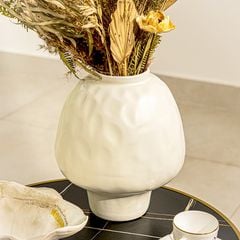 Bình Hoa Bụng To Wabi Sabi Kiểu Pháp