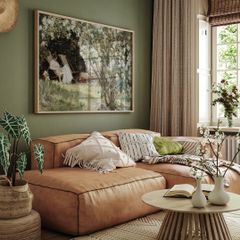 Tranh Treo Tường Cô Gái Ngồi Trong Sân Vườn Hoa