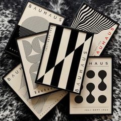 Bộ Tranh Hình Học Bauhaus – Black Geometry