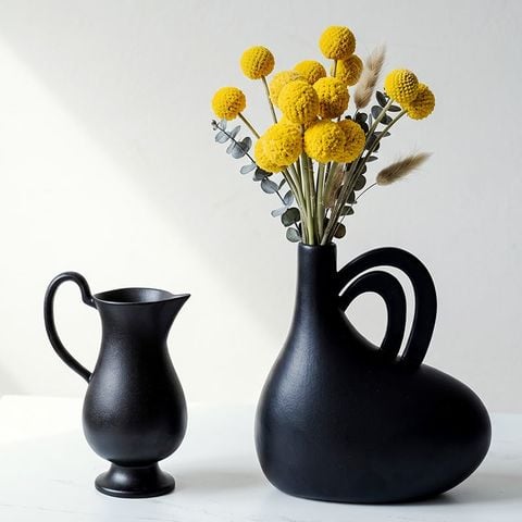 Bình Gốm Họa Tiết Sáng Tạo Phong Cách Minimalist