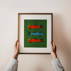 Tranh In Decor Cowboy Sardines