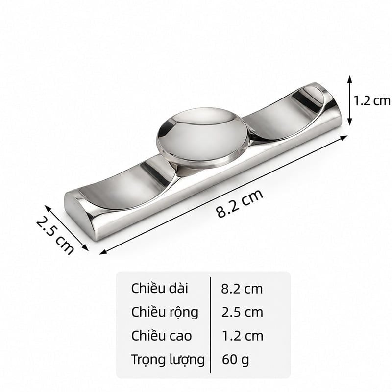 Gác Đũa Muỗng Inox 304 Dáng Lượn Sóng Cao Cấp