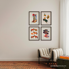 Tranh Treo Tường Wild West Cowboys