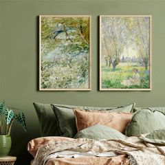 Bộ 2 Tranh Phong Cảnh Vườn Xanh – Green Garden