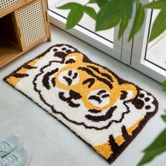Thảm Lau Chân Sợi Len Siêu Thấm Hoạ Tiết Dáng Hổ Siêu Ngầu