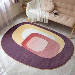 Thảm Nhung Trang Trí Hình Bầu Phong Cách Nội Thất Ý