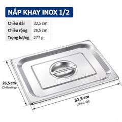 Khay Gastronorm Inox 304 Đựng Thực Phẩm Nhà Hàng Khách Sạn