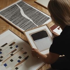 Bộ 5 Tranh Hình Học Modern Lines – Nhịp Điệu Hình Khối