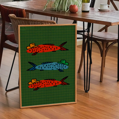 Tranh In Decor Cowboy Sardines