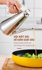 Bình Rót Dầu Inox 304 Vòi Dài Chống Nhỏ Giọt