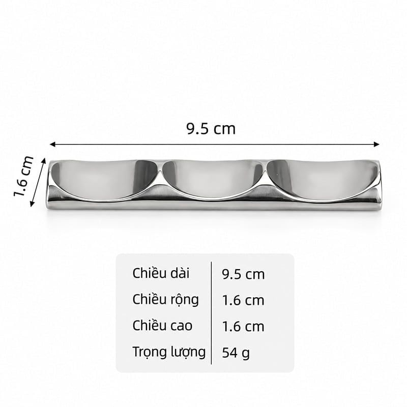 Gác Đũa Muỗng Inox 304 Dáng Lượn Sóng Cao Cấp