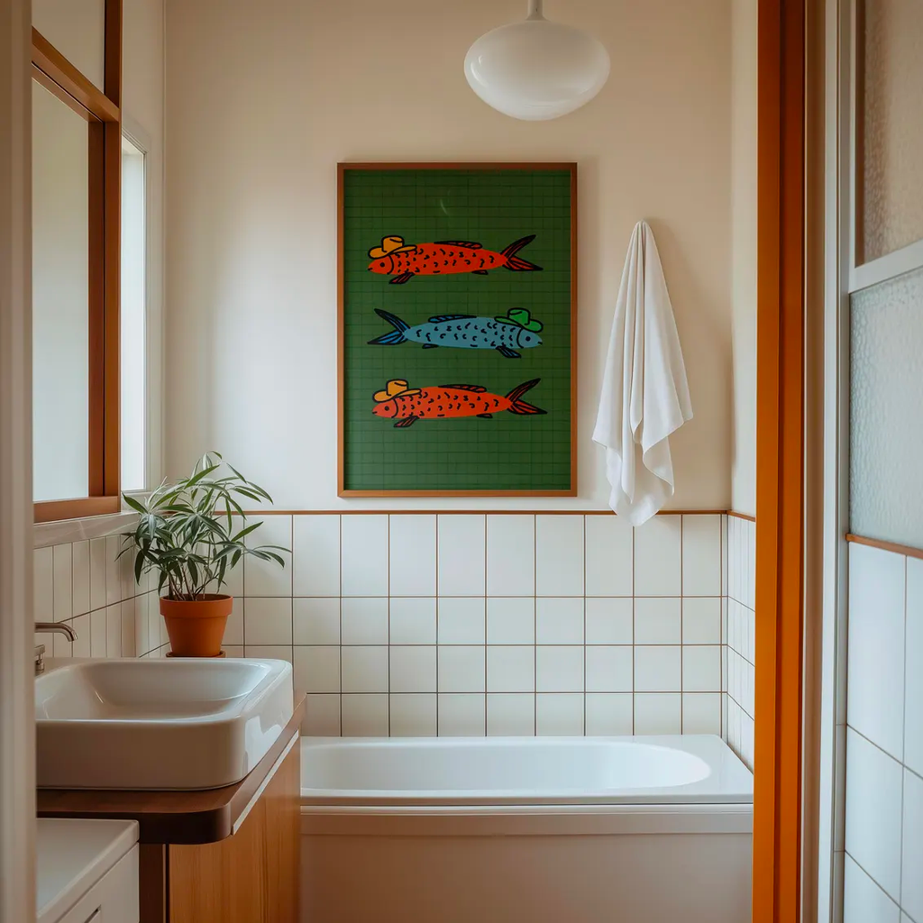 Tranh In Decor Cowboy Sardines