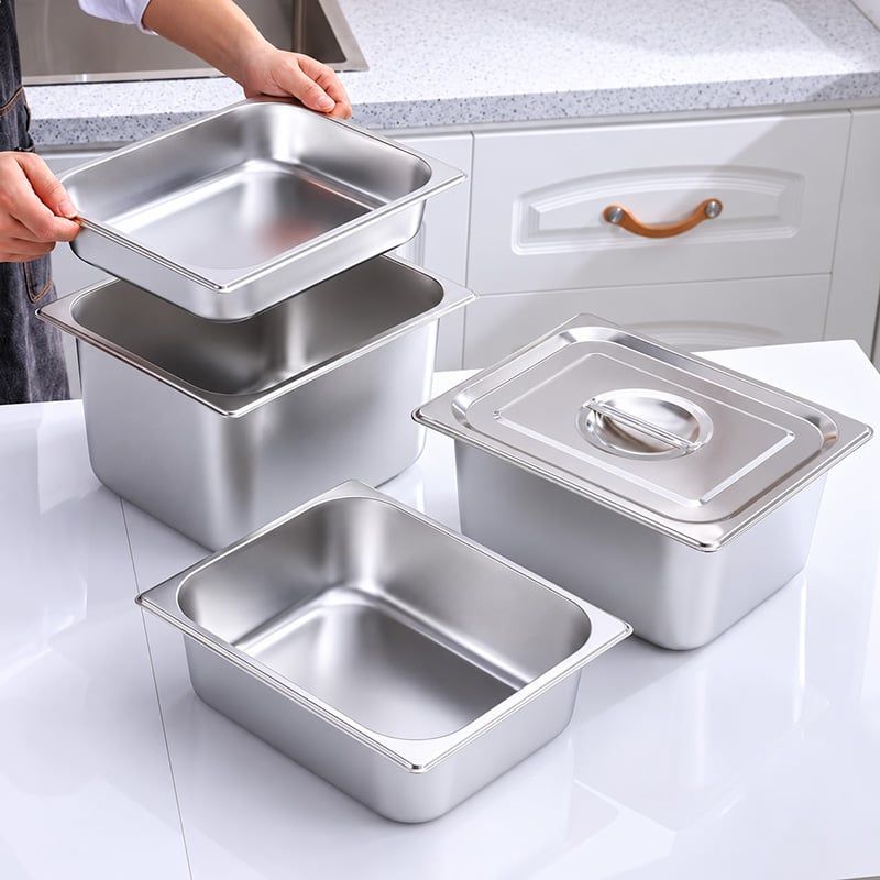 Khay Gastronorm Inox 304 Đựng Thực Phẩm Nhà Hàng Khách Sạn