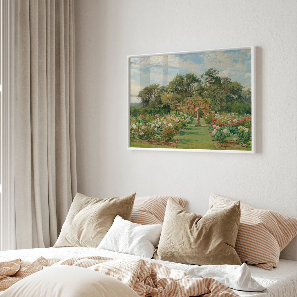 Tranh Treo Tường Sundial In a Rose Gardern