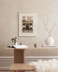 Bộ 2 Tranh Phong Cảnh Châu Âu & Bàn Tiệc Nghệ Thuật