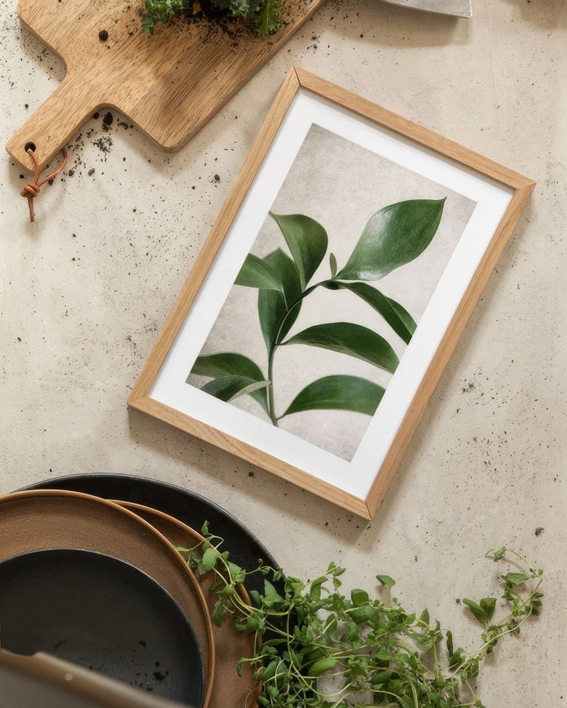 Bộ 4 Tranh Hoa Lá Green Botanical – Cánh Cửa Xanh