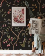 Bộ 6 Tranh Vintage William Morris – Pink Garden