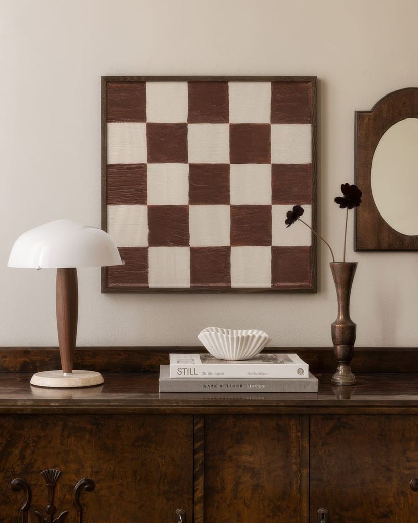 Bộ 4 Tranh Hình Học Nâu Trầm – Brown Geometry