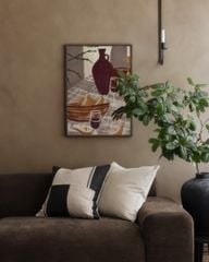 Bộ 4 Tranh Hình Học Nâu Trầm – Brown Geometry