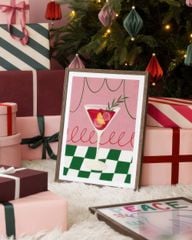 Bộ 4 Tranh Vintage Giáng Sinh – Joyeux Noël