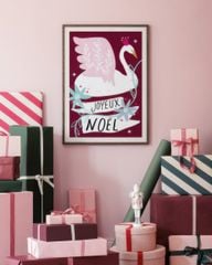 Bộ 4 Tranh Vintage Giáng Sinh – Joyeux Noël