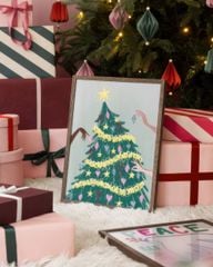 Bộ 4 Tranh Vintage Giáng Sinh – Joyeux Noël