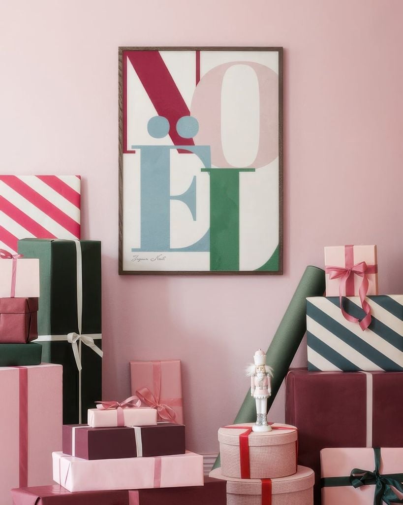 Bộ 4 Tranh Vintage Giáng Sinh – Joyeux Noël