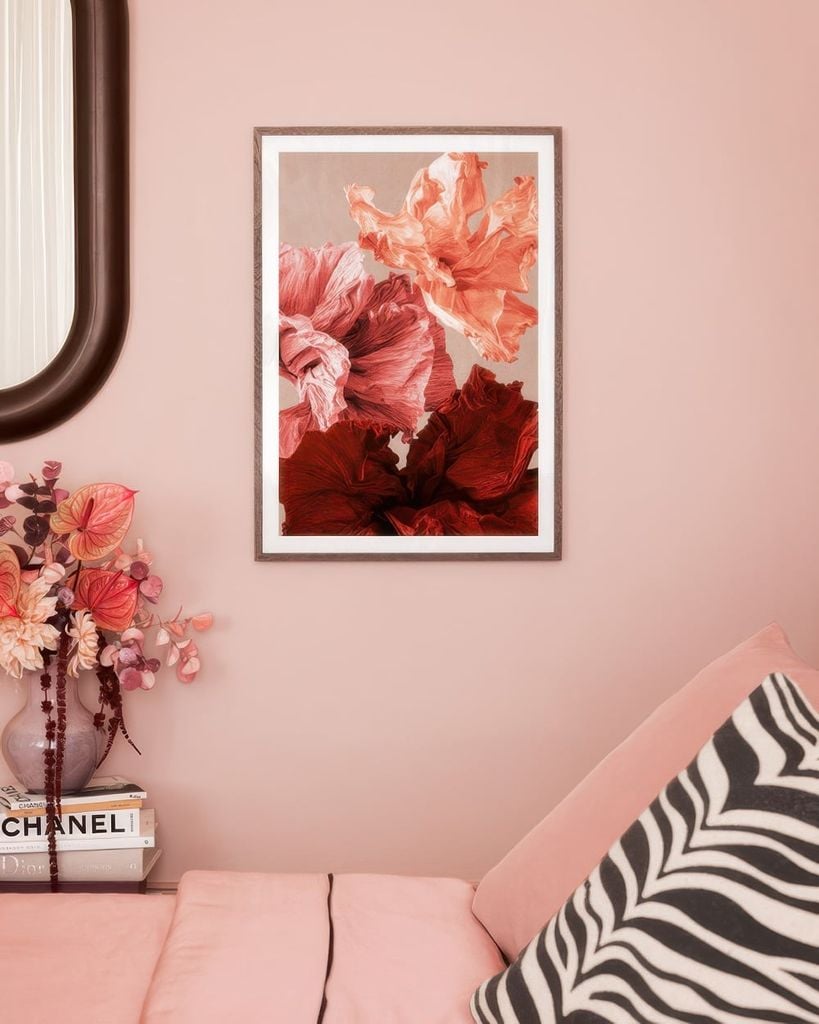 Bộ 10 Tranh Trừu Tượng Nghệ Thuật Tone Đỏ Burgundy
