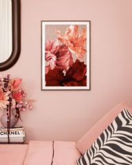 Bộ 10 Tranh Trừu Tượng Nghệ Thuật Tone Đỏ Burgundy