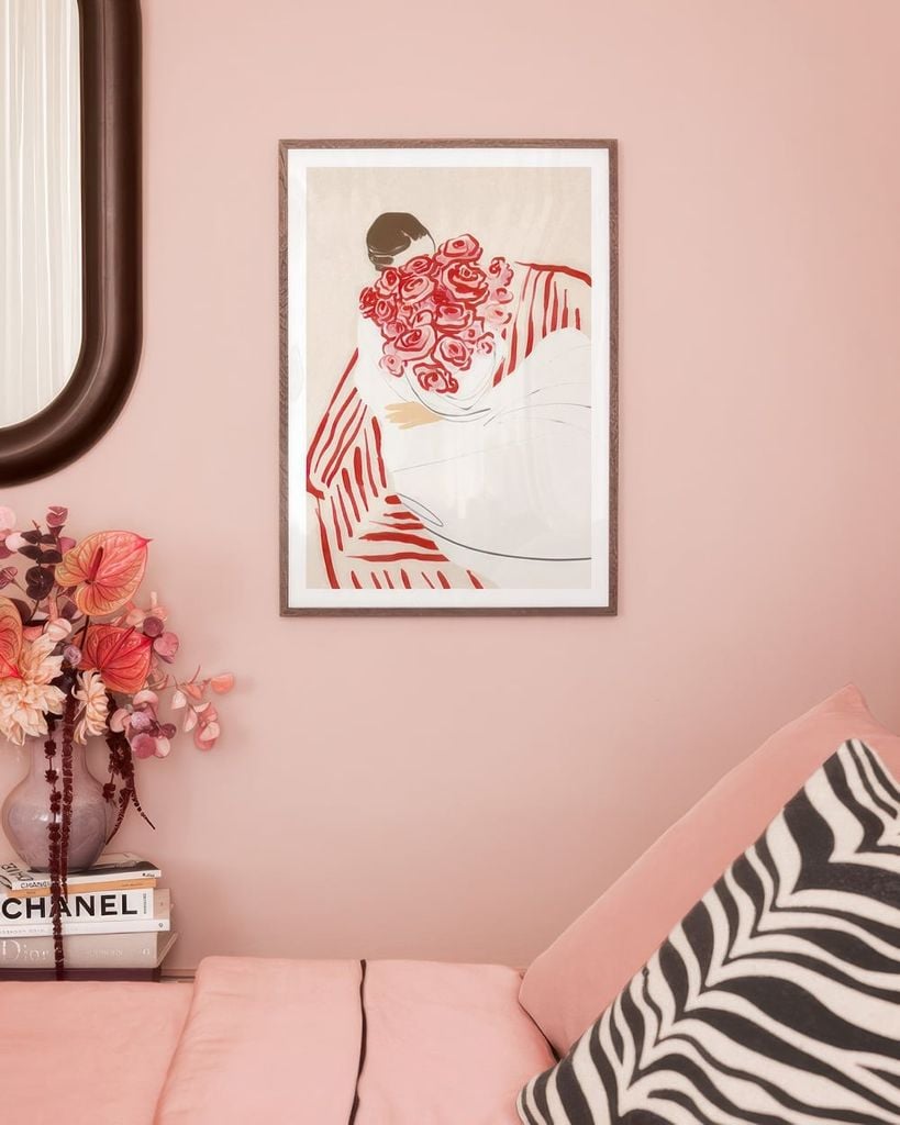 Bộ 10 Tranh Trừu Tượng Nghệ Thuật Tone Đỏ Burgundy