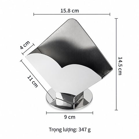 Khay Chứa Khăn Giấy Ăn Inox 304