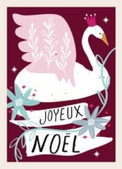 Bộ 4 Tranh Vintage Giáng Sinh – Joyeux Noël