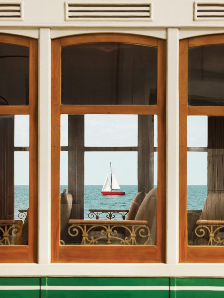 Bộ 7 Tranh Phong Cảnh Thành Phố Châu Âu Lisbon Travel Vintage