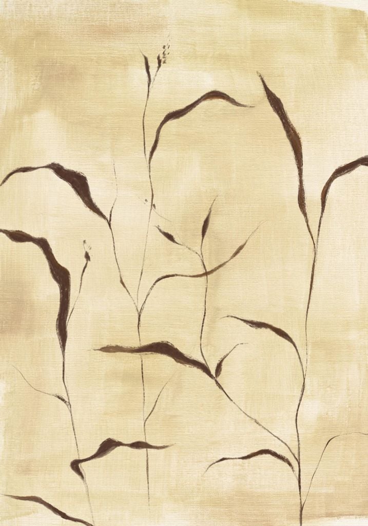 Bộ 9 Tranh Trừu Tượng Hình Khối Nghệ Thuật Tone Beige